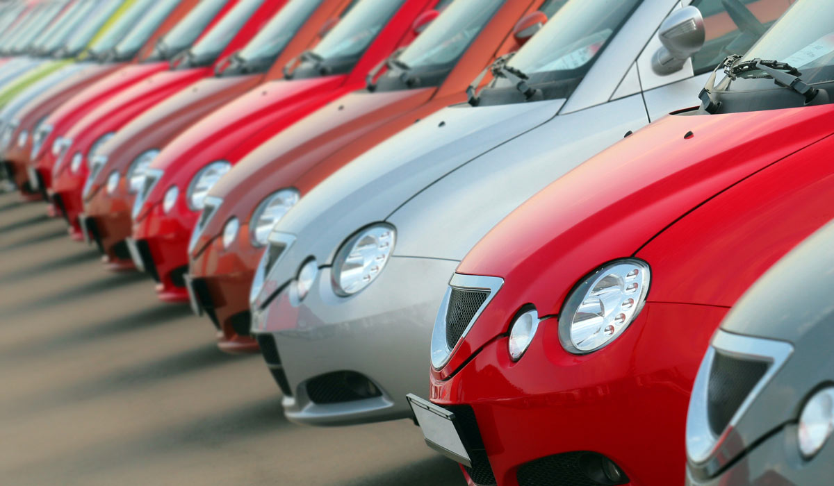 row-of-cars Row of cars