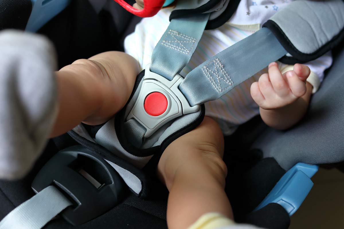 Toddler in a car seat