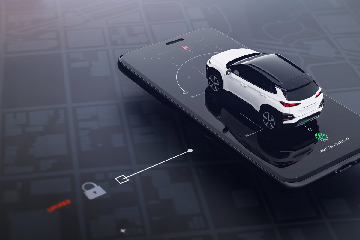 white-car-on-phone