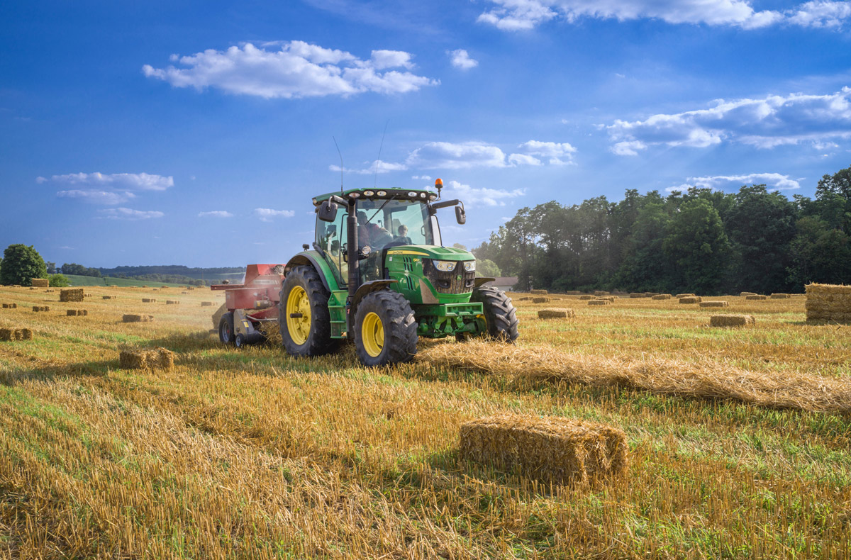 Tractor in the field